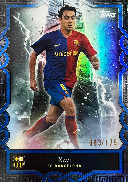 Xavi Numbered /175 Topps Barcelona Fan Set