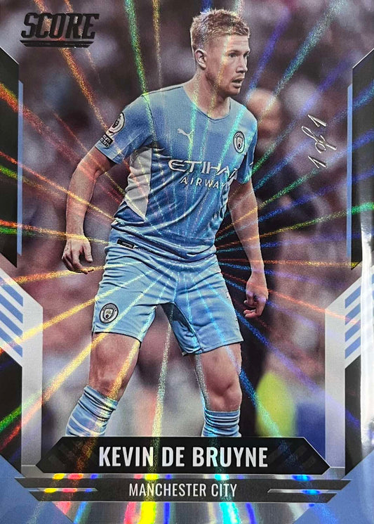 KEVIN DE BRUYNE Numbered 1/1 One of One Black Laser Panini Score 2021-22