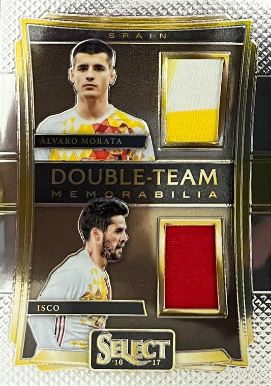 Alvaro Morata / Isco Double Player-Worn Patch Double Team Memorabilia Select