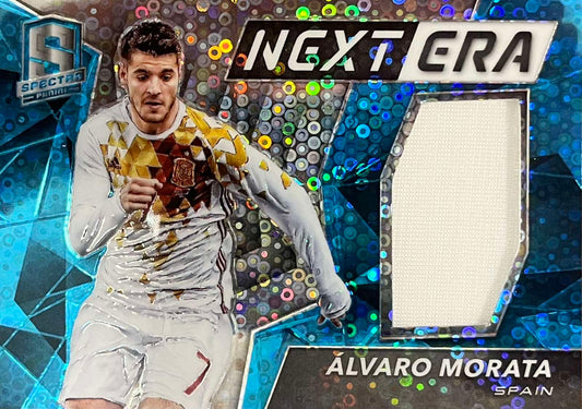 Alvaro Morata Player-Worn Patch Numbered /75 Spectra Next Era