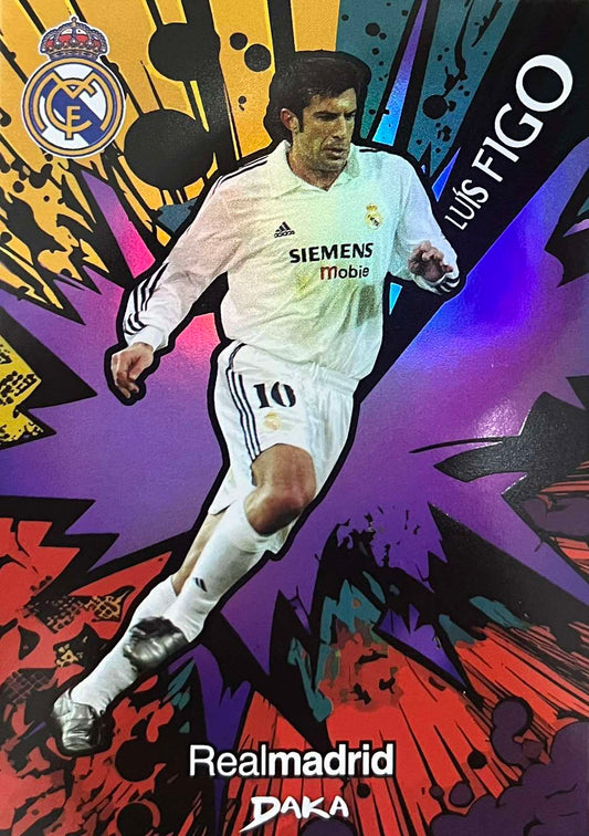 Luis Figo Numbered /175 Color Blast Daka Team Set