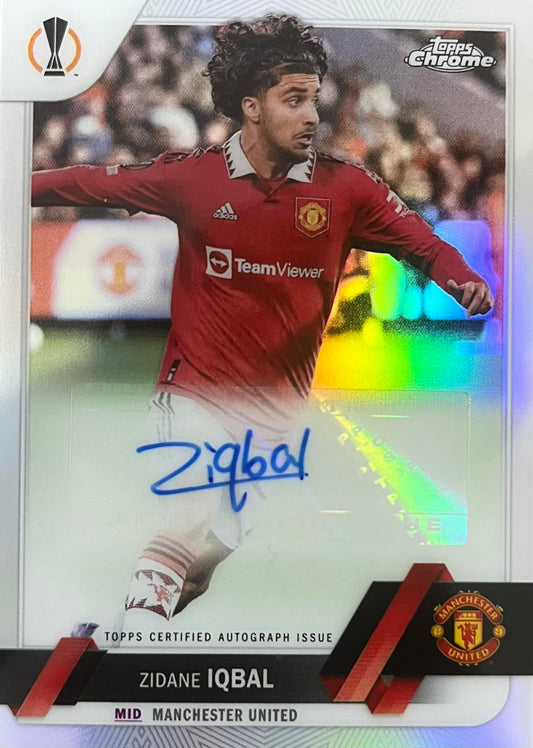Zidane Iqbal Autograph Topps Chrome 2022/23