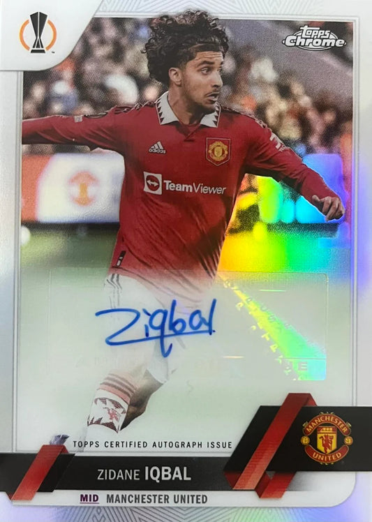 Zidane Iqbal Autograph Topps Chrome 2022/23