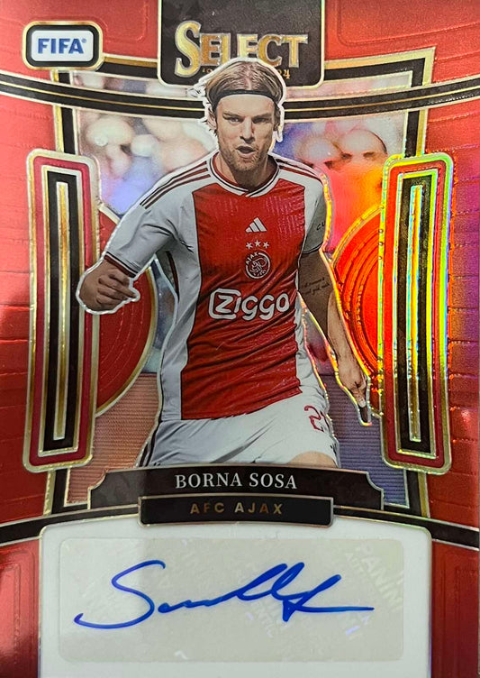 Borna Sosa Red Autograph Select FIFA 2023-24 Ajax