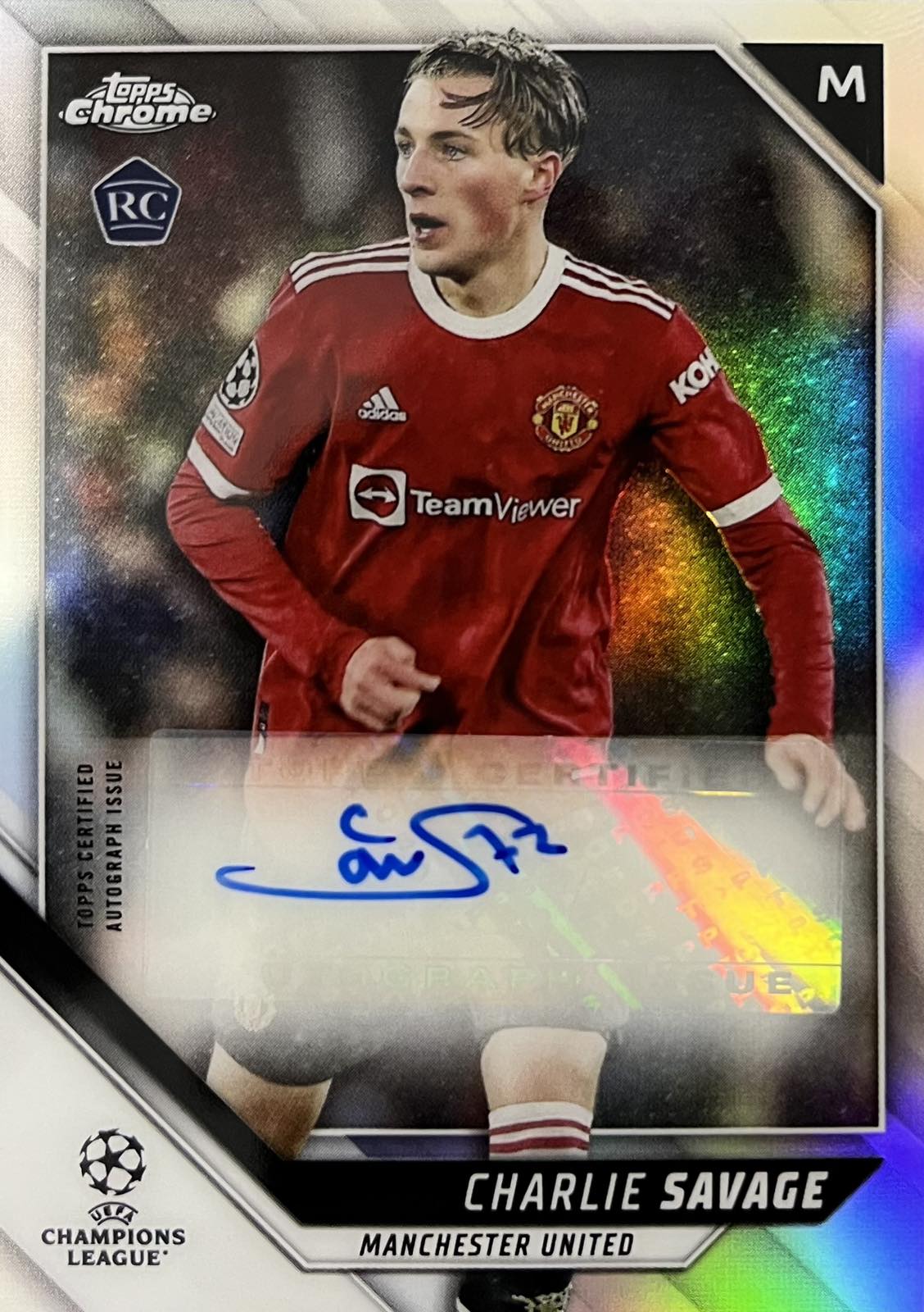 Charlie Savage Autograph Rookie Topps Chrome