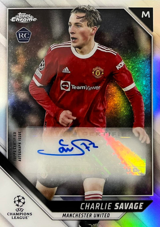 Charlie Savage Autograph Rookie Topps Chrome