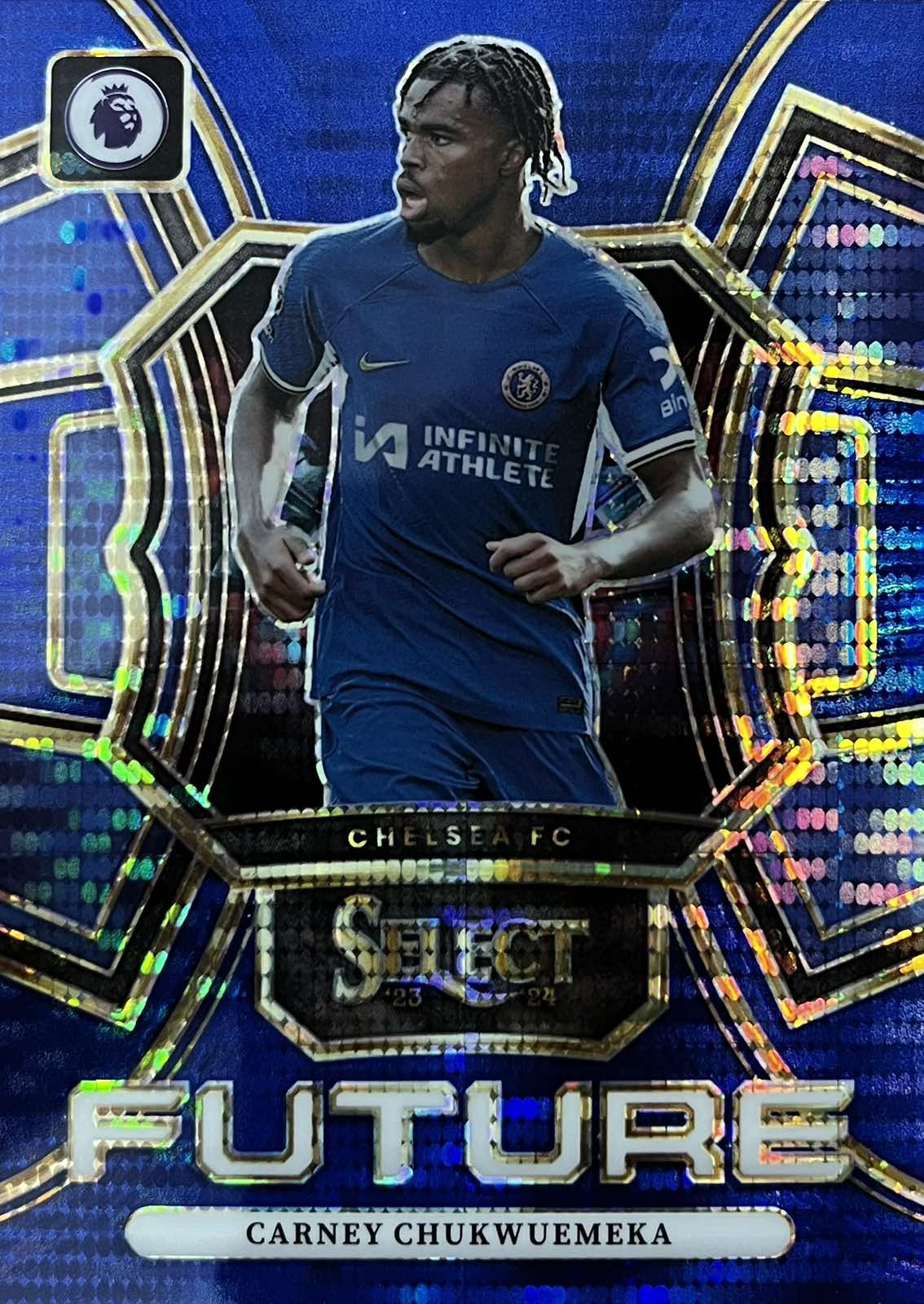 Carney Chukwuemeka Chelsea Blue Pulsar Panini EPL Select 2023-24