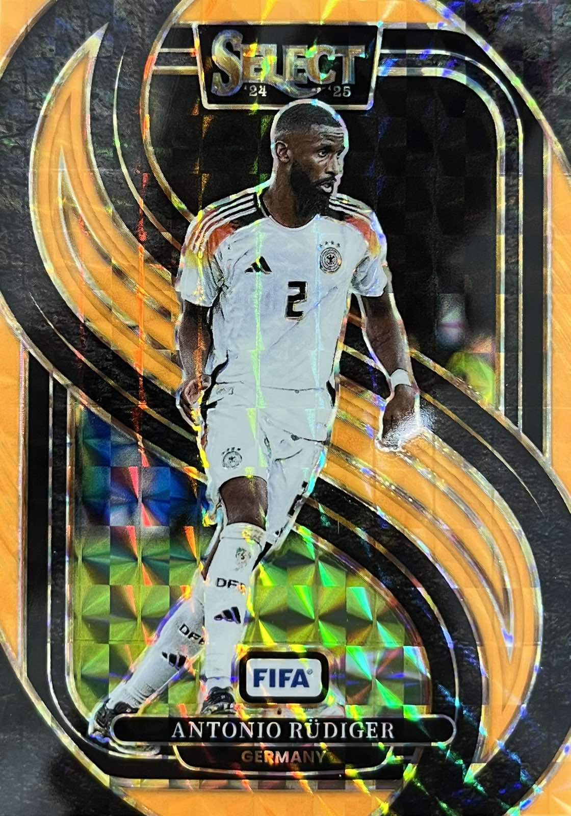 Antonio Rudiger Orange Numbered /125 Select FIFA