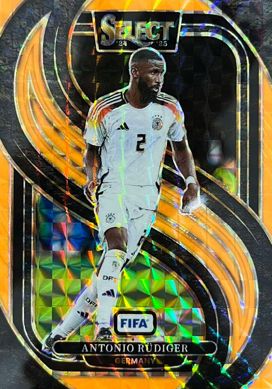 Antonio Rudiger Orange Numbered /125 Select FIFA