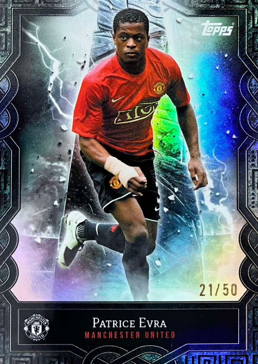 Patrice Evra Monolith Numbered /50 Manchester United Fan Set