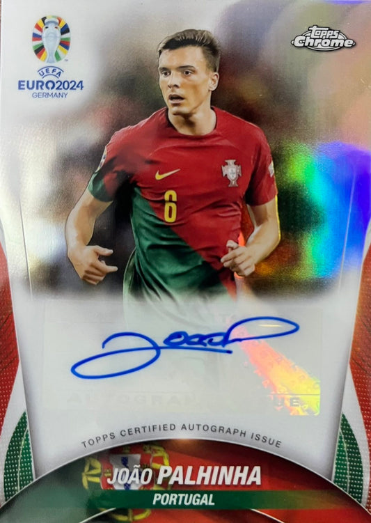 Joao Palhinha Autograph Topps Chrome Euro 2024
