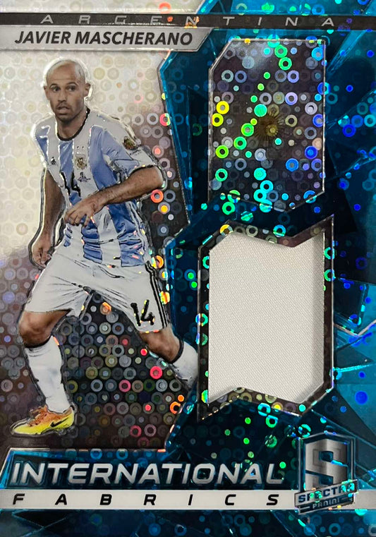 Javier Mascherano Player-Worn Patch Numbered /75 Panini Spectra