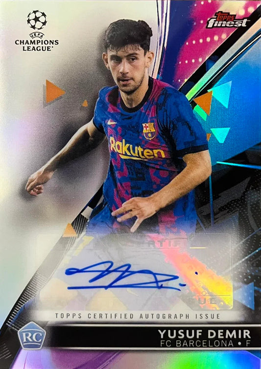 Yusuf Demir Rookie Autograph Topps Finest
