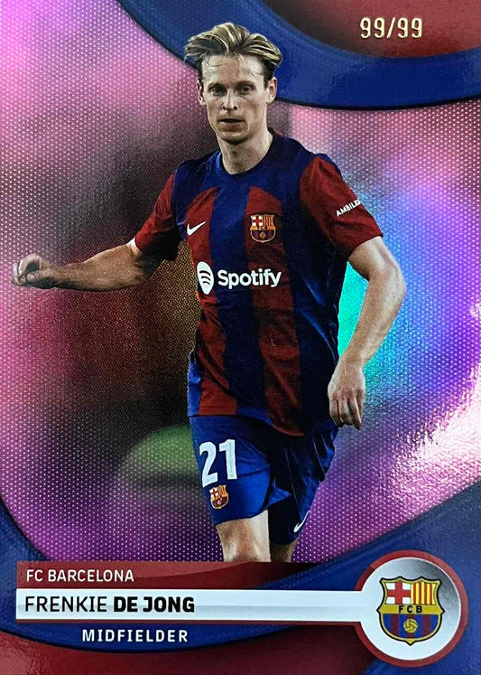 Frenkie De Jong Numbered /99 Topps Barcelona Team Set