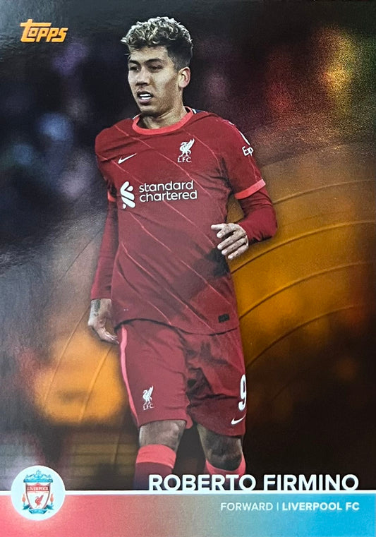 Roberto Firmino Numbered /25 Topps Liverpool Team Set