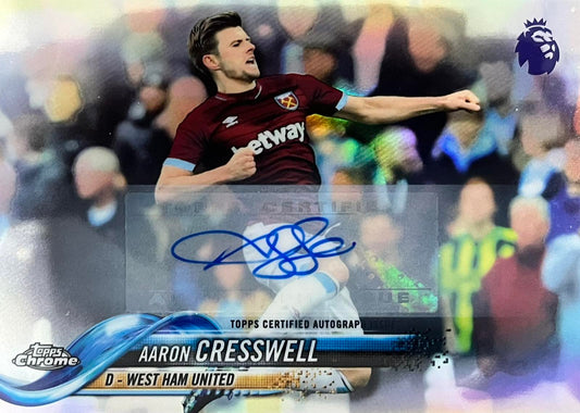 Aaron Cresswell Autograph Topps Chrome