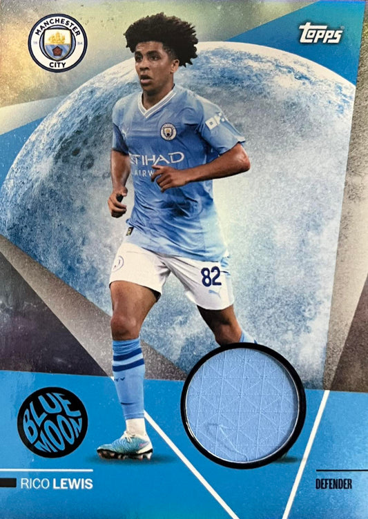 Rico Lewis Match-Worn Patch Manchester City Team Set
