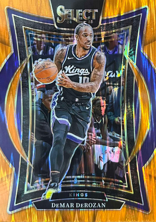 DeMar DeRozan 2024-25 Panini Select Flash Orange Prizm #33
