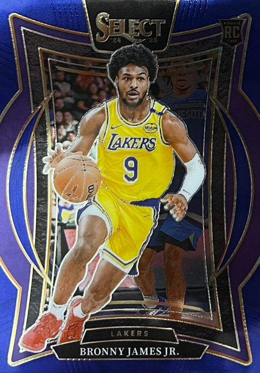 Bronny James Jr. Select Rookie Card Blue