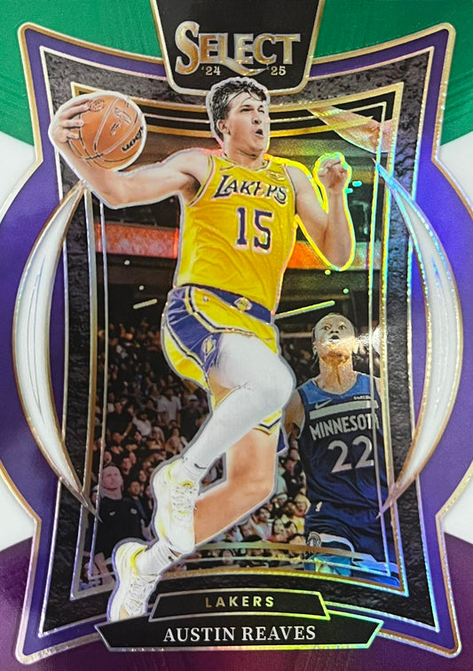 Austin Reaves Tri-Color Prizm 2024-25 Panini Select #40