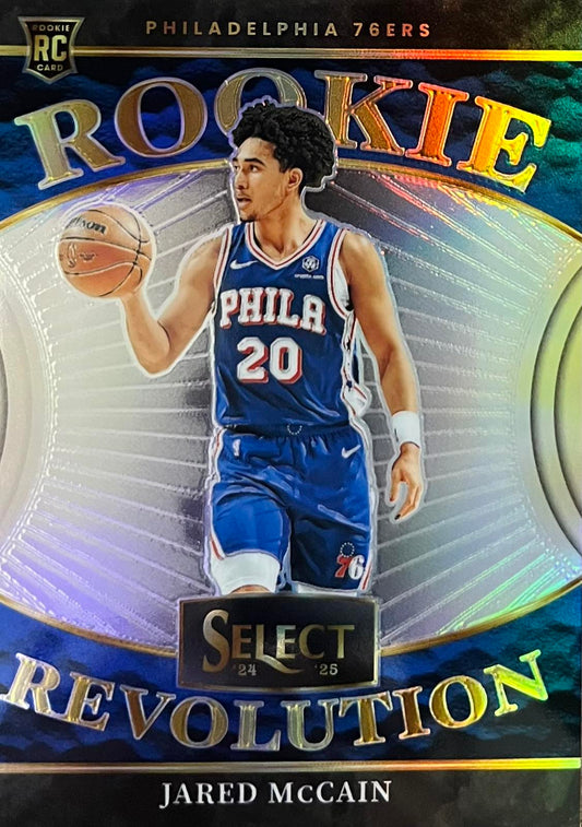 JARED MCCAIN 2024-25 SELECT ROOKIE REVOLUTION SILVER PRIZM #16