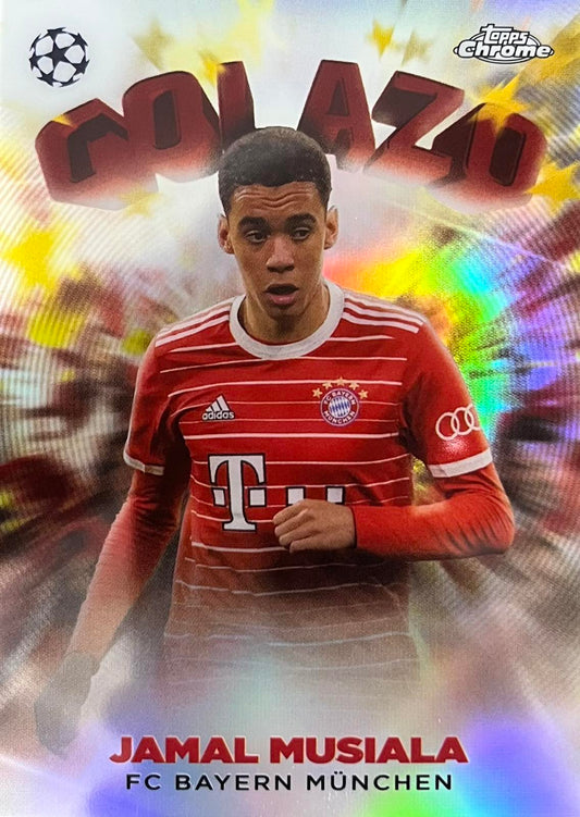 Jamal Musiala Golazo Topps Chrome