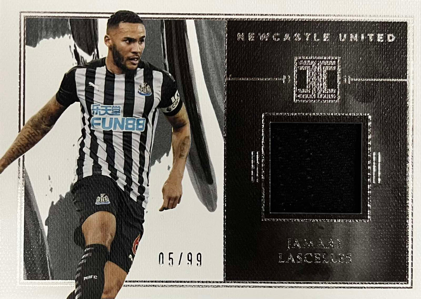 Jamaal Lascelles Match-Worn Patch Numbered /99 Impeccable
