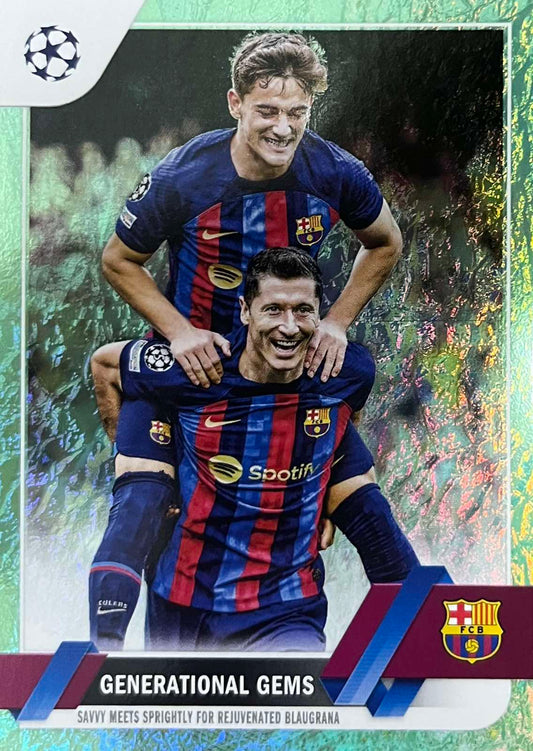 Lewandowski/ Gavi Generational Gems Topps Barcelona