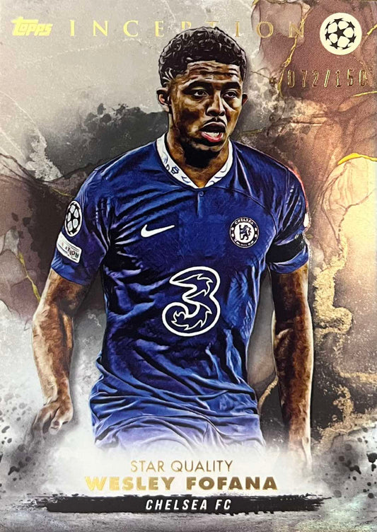 Wesley Fofana Numbered /150 Topps Inception Chelsea