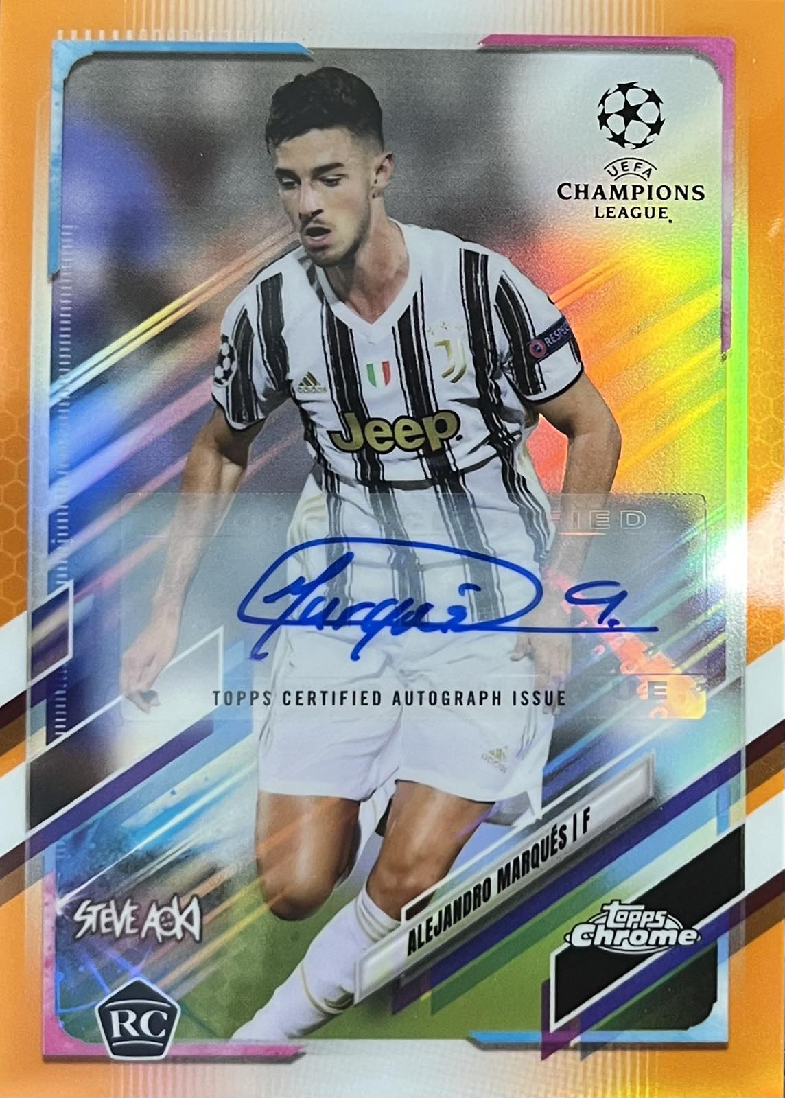 Alejandro Marques Rookie Autograph Numbered /25 Topps Chrome Steve Aoki