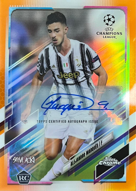 Alejandro Marques Rookie Autograph Numbered /25 Topps Chrome Steve Aoki
