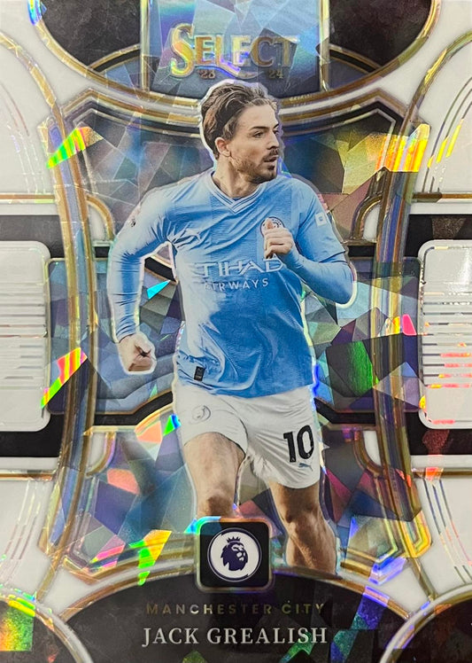 Jack Grealish Numbered /85 White Ice Mezzanine Select EPL