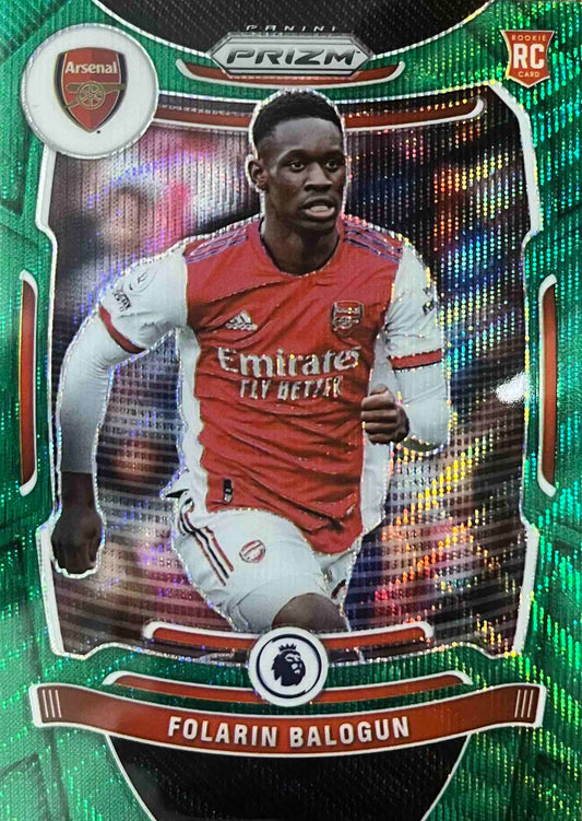 Folarin Balogun Green Wave Prizm Rookie Arsenal
