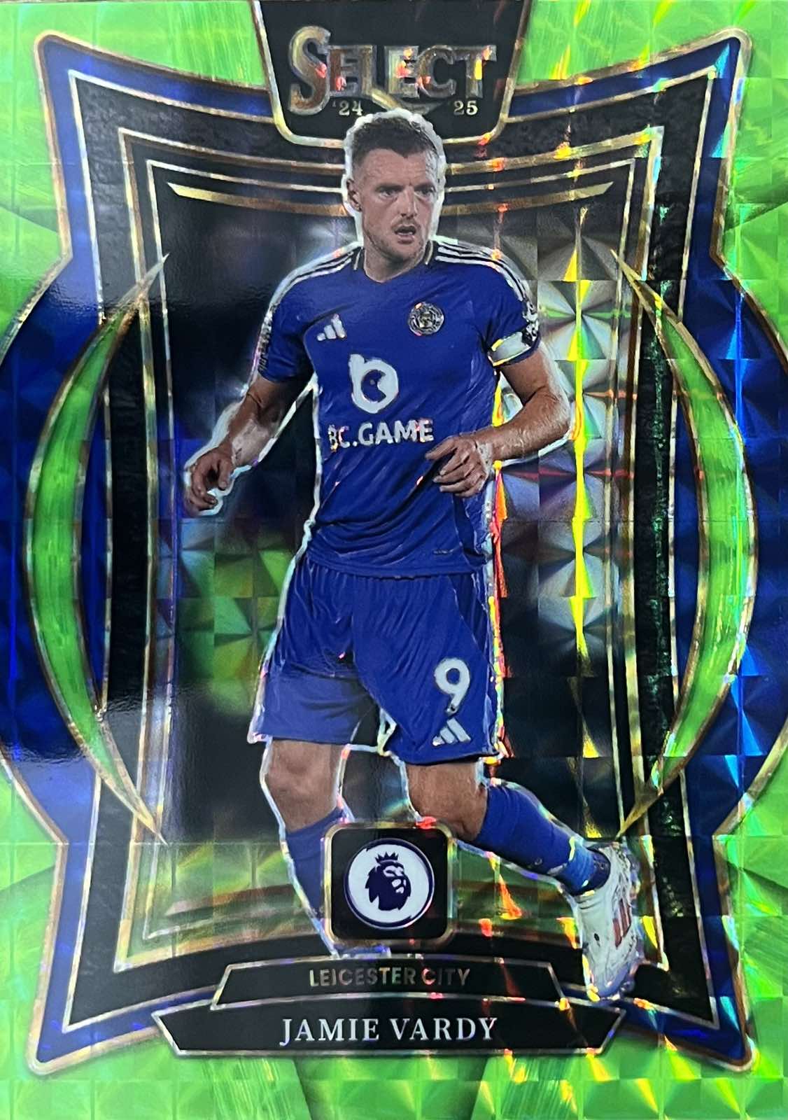Jamie Vardy Green Numbered /125 Select Terrace Level