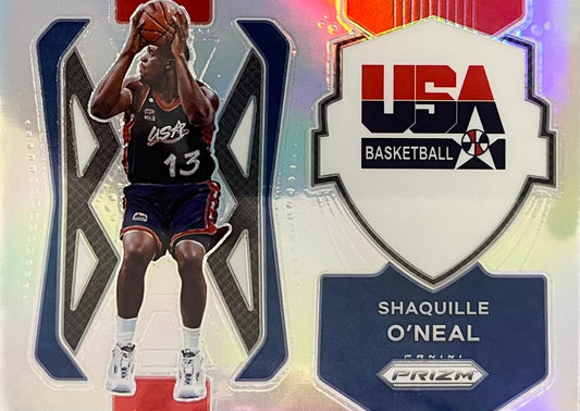Shaquille O'Neal USA Basketball Silver Prizm Insert