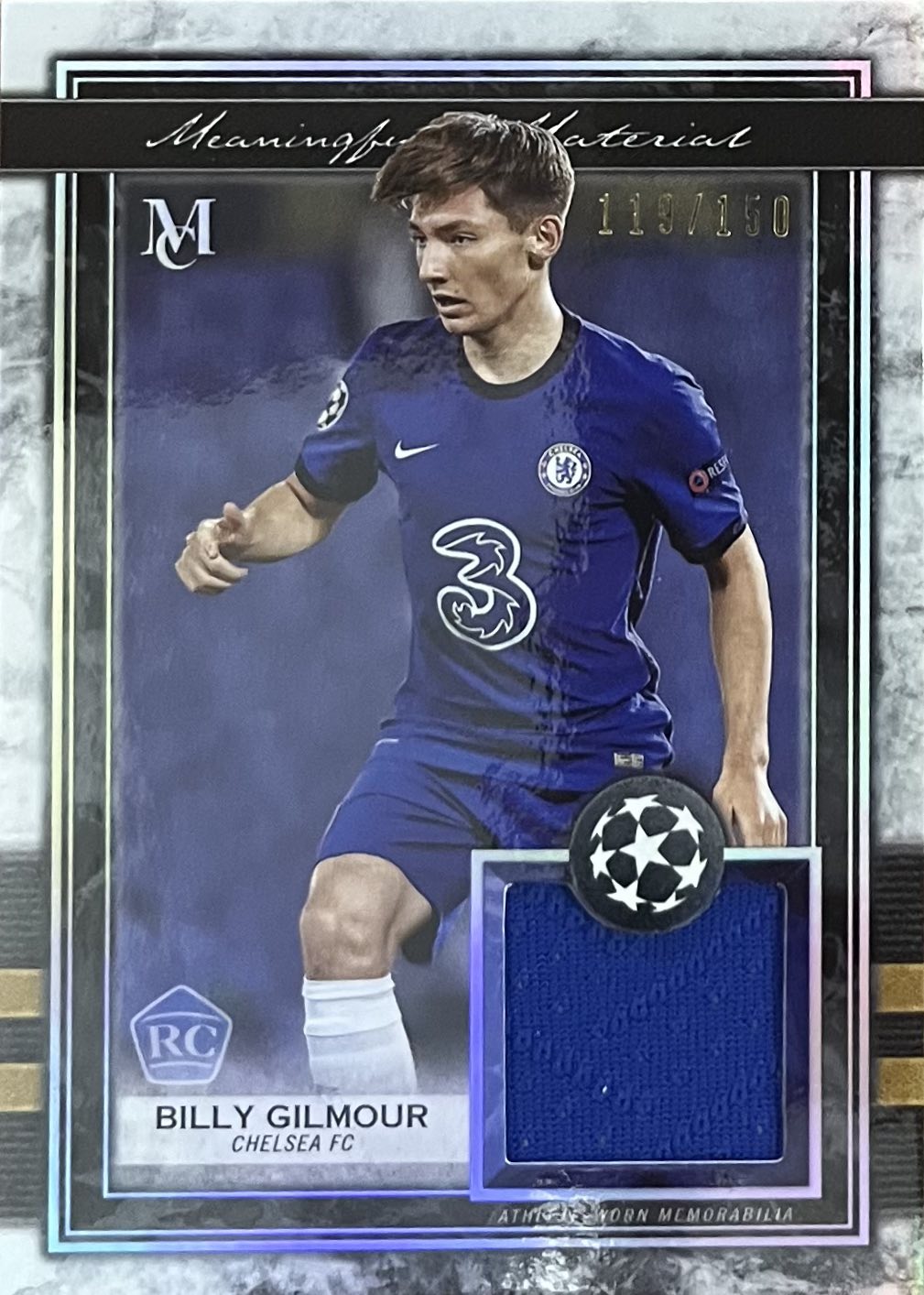 Billy Gilmour Player-Worn Patch Numbered /150 Topps Museum