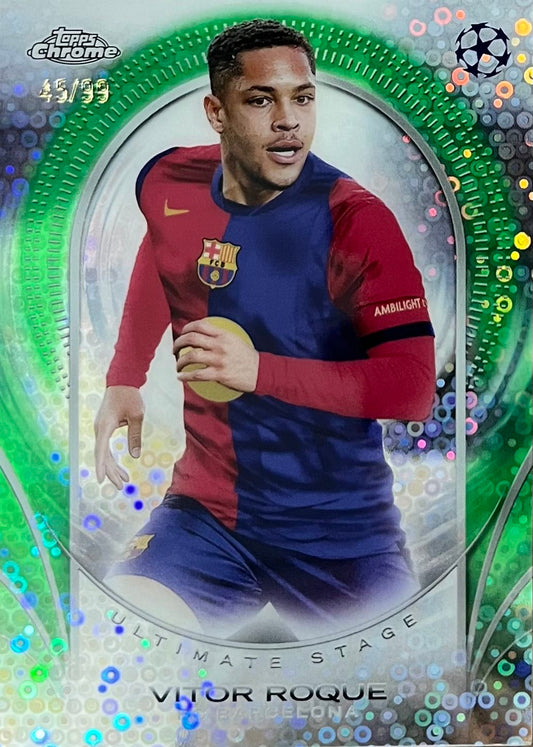 Vitor Roque Numbered /99 Topps Chrome Ultimate Stage