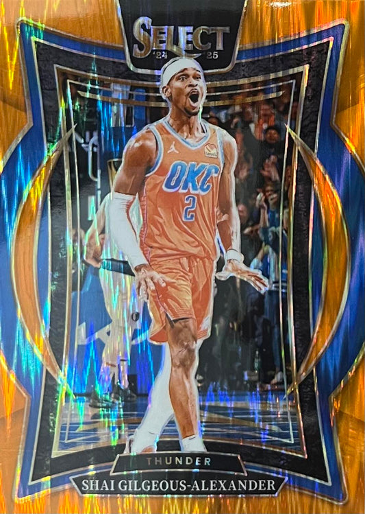 Shai Gilgeous-Alexander Orange Flash Panini Select