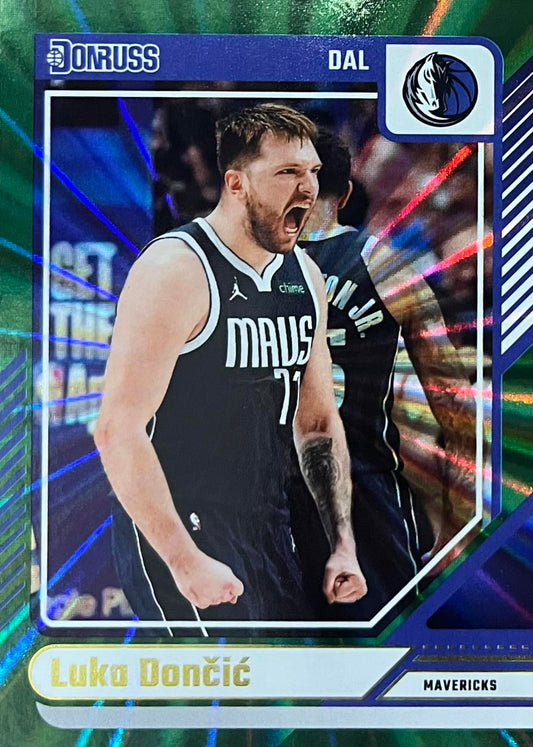 Luka Doncic Green Laser Donruss Panini