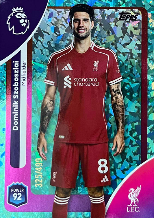 Dominik Szoboszlai Emerald Numbered /499 Topps Premier League 171