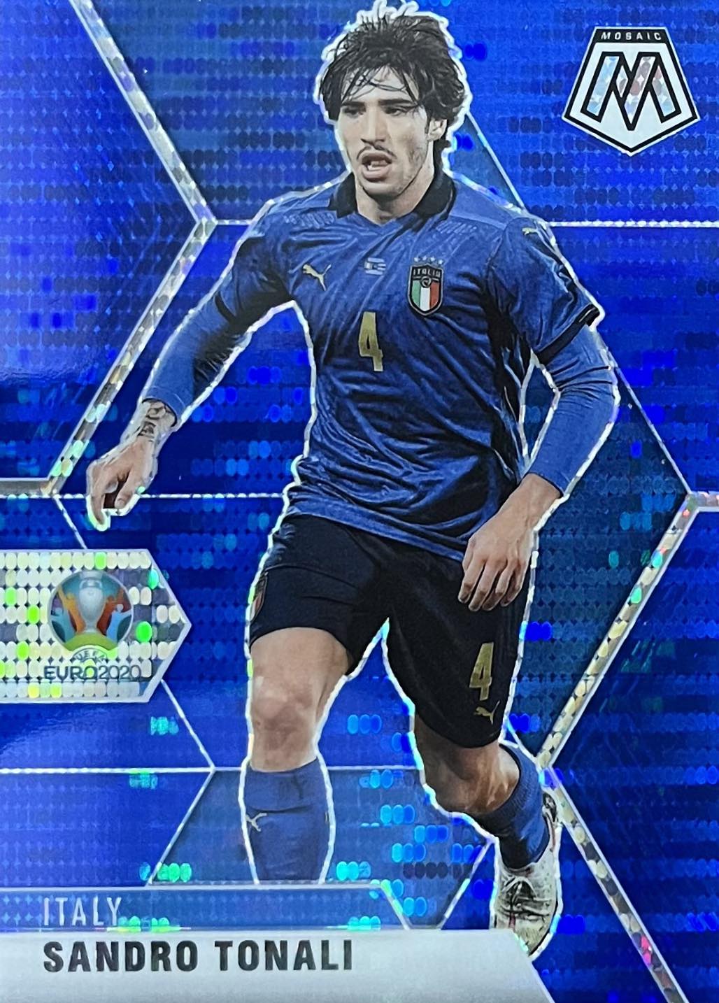 Sandro Tonali Blue Pulsar Prizm Mosaic Euro 2020