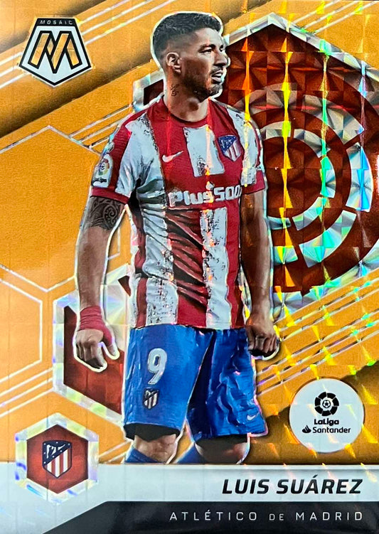Luis Suarez Orange Numbered /25 Mosaic La Liga