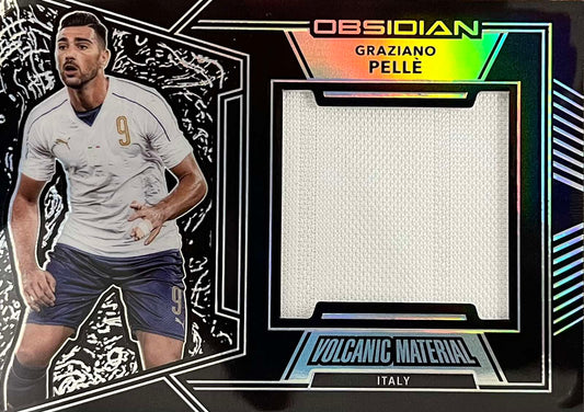 Graziano Pelle Player-Worn Patch Numbered /149 Obsidian Volcanic Material