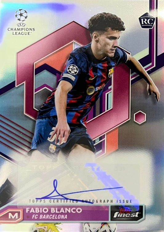 Fabio Blanco Autograph Rookie Topps Finest