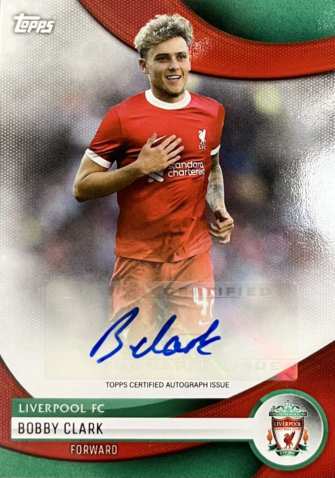 Bobby Clark Autograph Liverpool Team Set