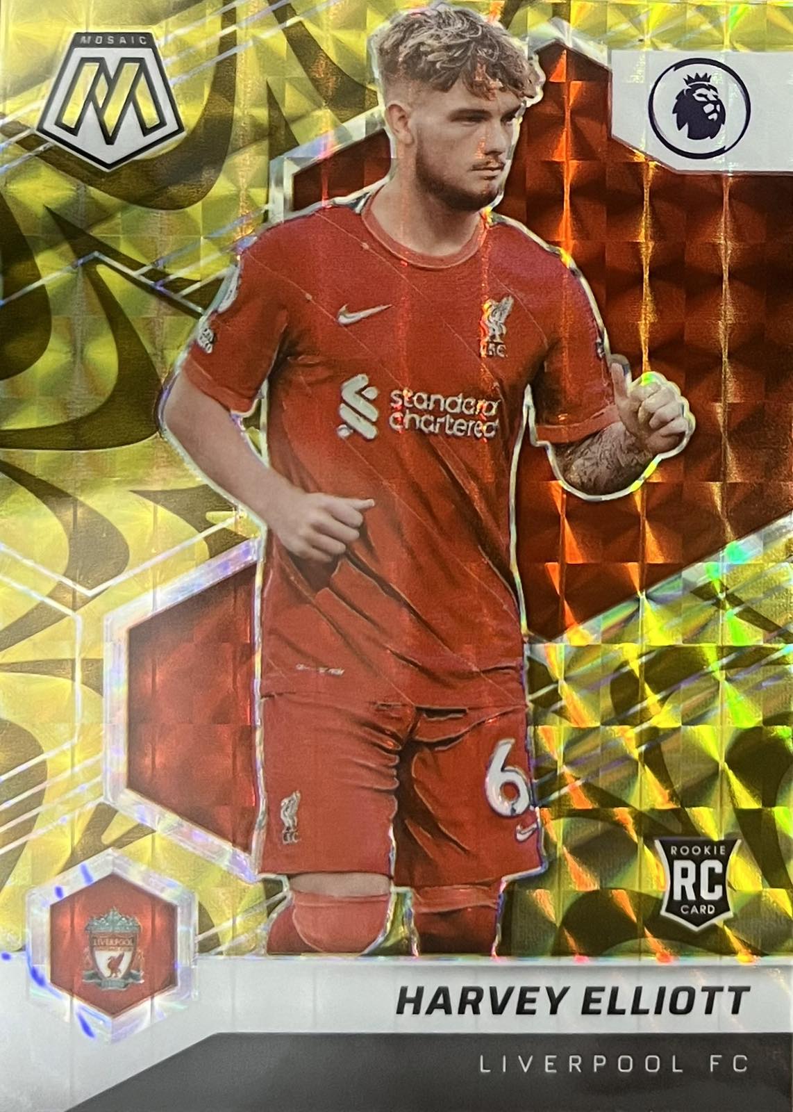 Harvey Elliott Rookie Reactive Gold Mosaic