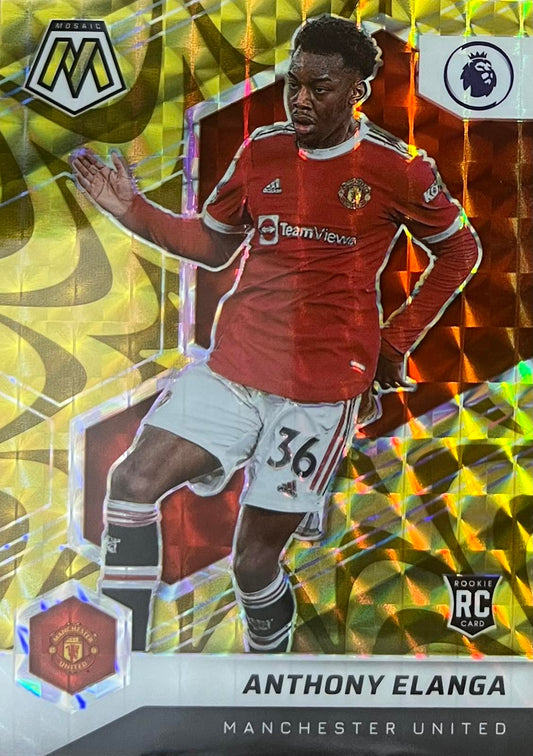 Anthony Elanga Rookie Reactive Gold Mosaic