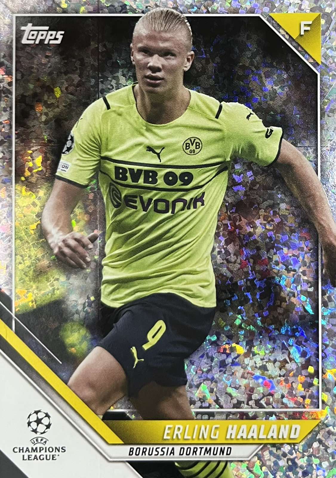 Erling Haaland Topps Sparcle Foil Parallel