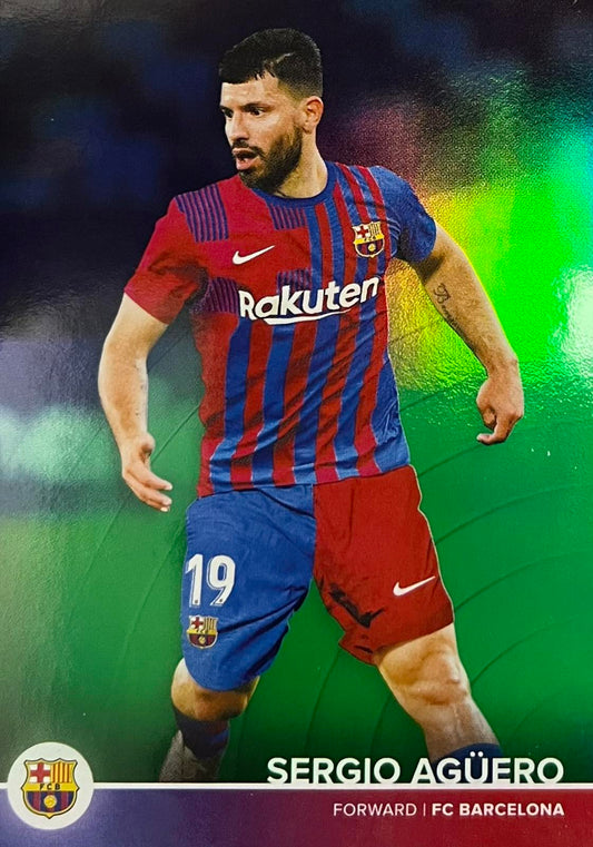 Sergio Aguero Numbered /75 Topps Barcelona Team Set