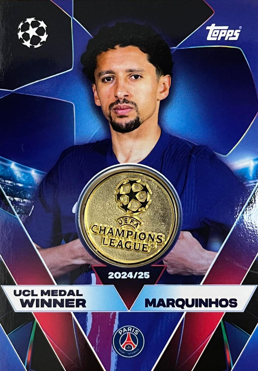 Marquinhos UCL Medal Winner Topps Match Attax Relic UCLW-MA